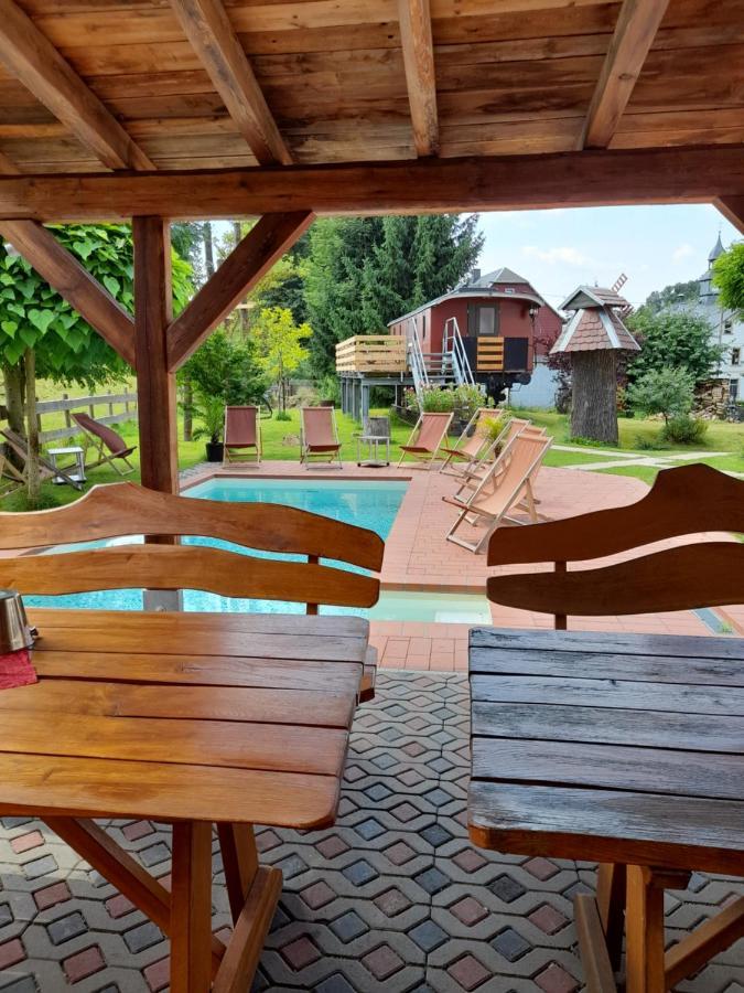 Ferienwohnungen Im Vogtland Heinsdorfergrund Exteriör bild